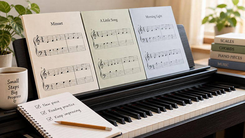 How Many Piano Pieces Should a Beginner Learn at the Same Time?